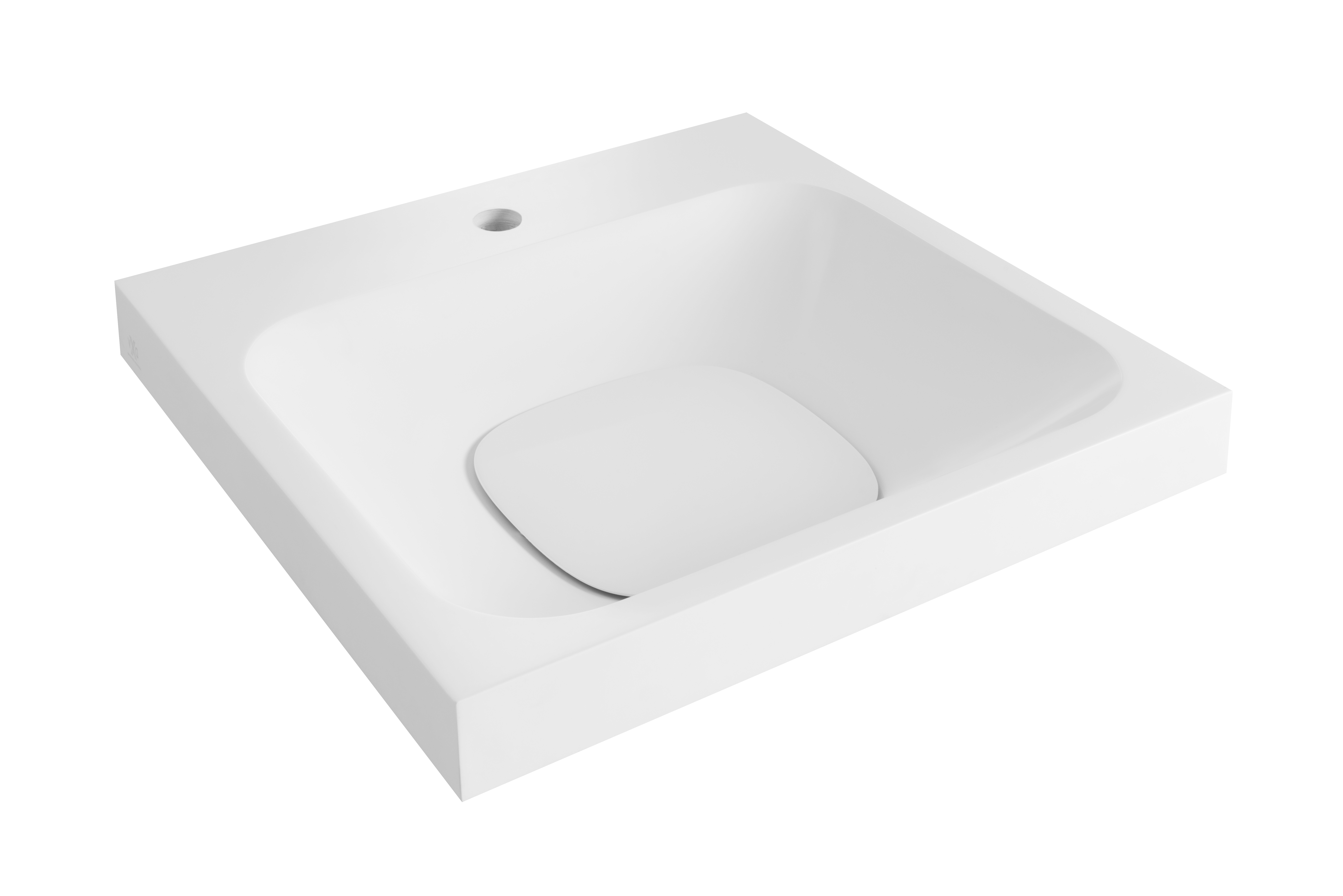 21 in. Above Counter Bathroom Sink, Single Hole